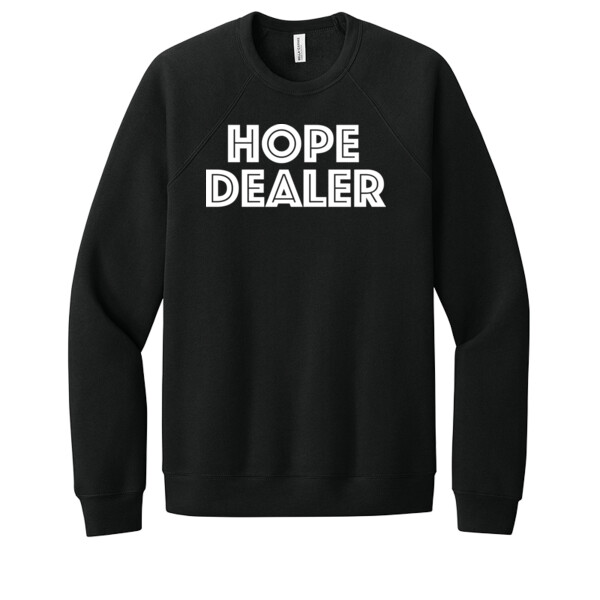 Hope Dealer Left Chest - Unisex Premium Sponge Fleece Crew Sweatshirt Thumbnail