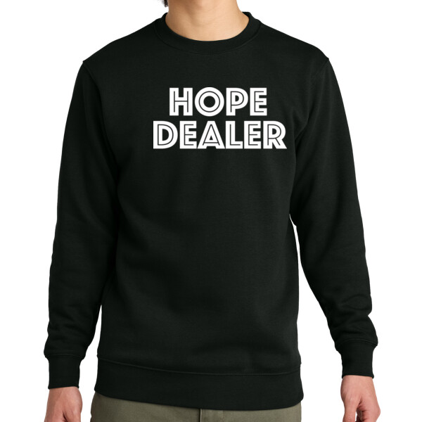 Hope Dealer Left Chest - Unisex Everyday Fleece Crew Thumbnail
