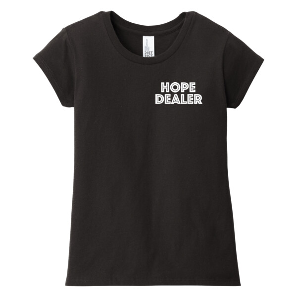 Hope Dealer Left Chest - Girls Everyday T-Shirt Thumbnail