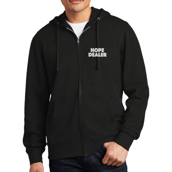 Hope Dealer Left Chest - Unisex Everyday Fleece Full Zip Hoodie Thumbnail