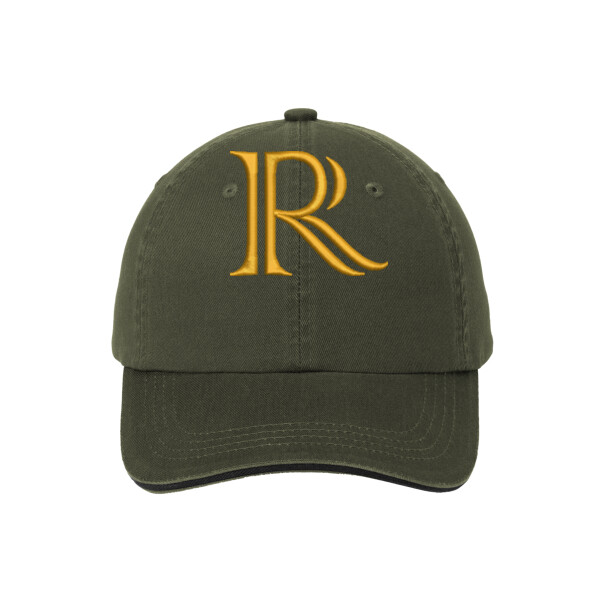 Rosson R Hat - Sandwich Bill Cap with Striped Closure Thumbnail