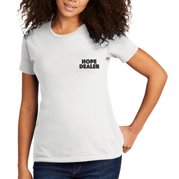 Hope Dealer Left Chest (Black) - Copy of Women's Premium Cotton Boyfriend T-Shirt Thumbnail