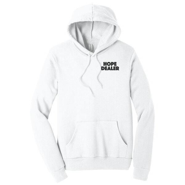 Hope Dealer Left Chest (Black) - Unisex Sponge Fleece Pullover Hoodie Thumbnail