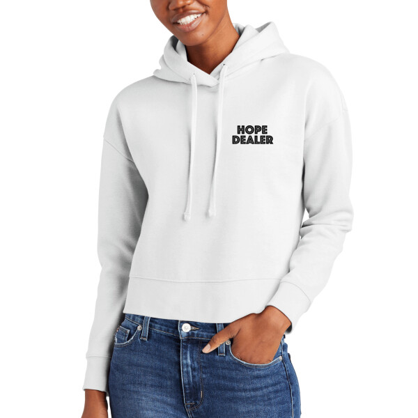 Hope Dealer Left Chest (Black) - Women's Everyday Fleece Hoodie Thumbnail