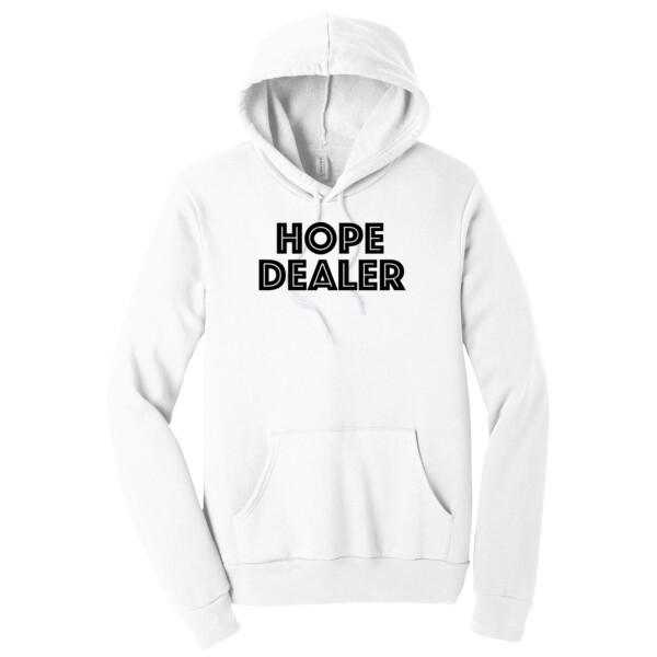 Hope Dealer Full Chest (Black) - Unisex Sponge Fleece Pullover Hoodie Thumbnail