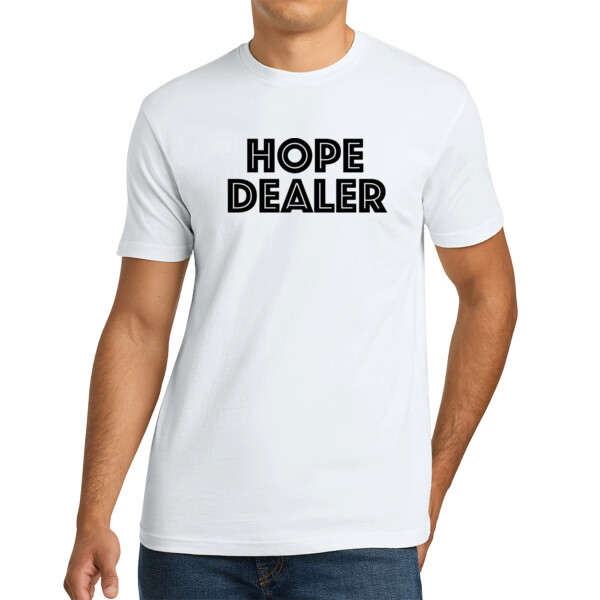 Hope Dealer Full Chest (Black) - Unisex Premium Cotton T-Shirt Thumbnail