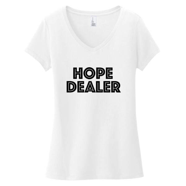 Hope Dealer Full Chest (Black) - Women's Everyday V Neck Thumbnail