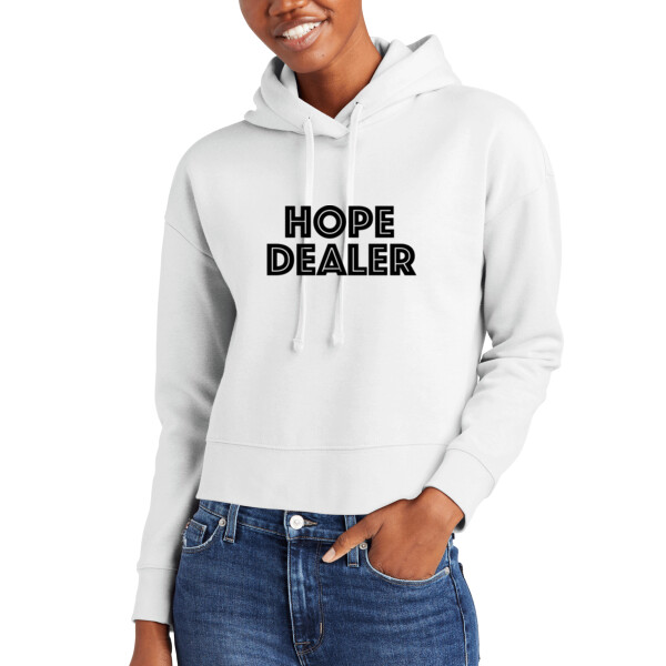 Hope Dealer Full Chest (Black) - Women's Everyday Fleece Hoodie Thumbnail