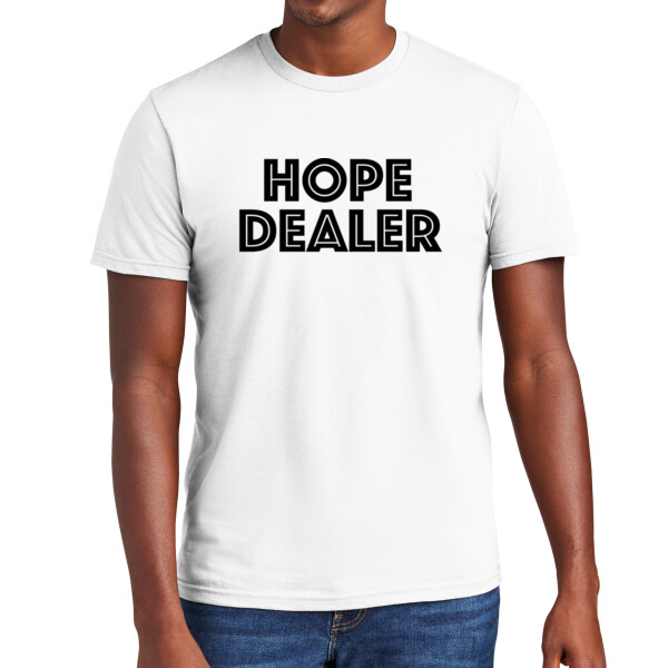 Hope Dealer Full Chest (Black) - Unisex Everyday Cotton T-Shirt Thumbnail